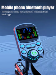 bluetooth 5.3 car fm transmitter with pd and qc3.0 charging, view 7 - MRSLM