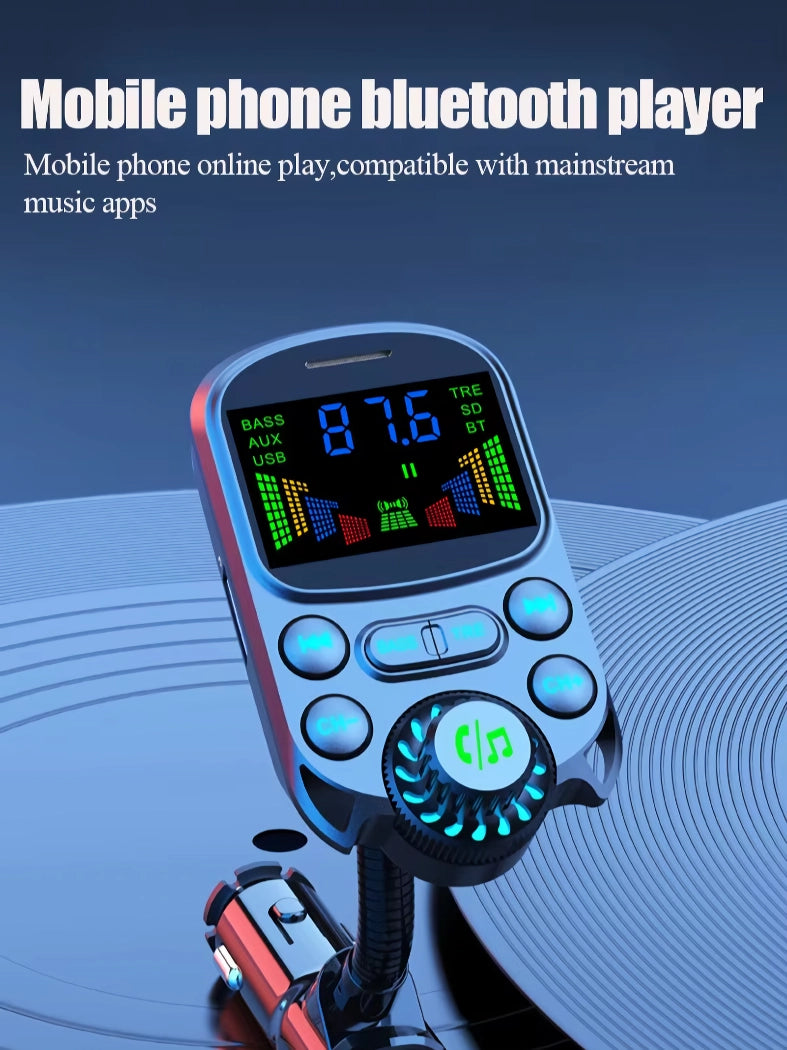 bluetooth 5.3 car fm transmitter with pd and qc3.0 charging, view 7 - MRSLM