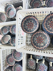 bohemian ceramic plates and bowls set, view 7 - MRSLM