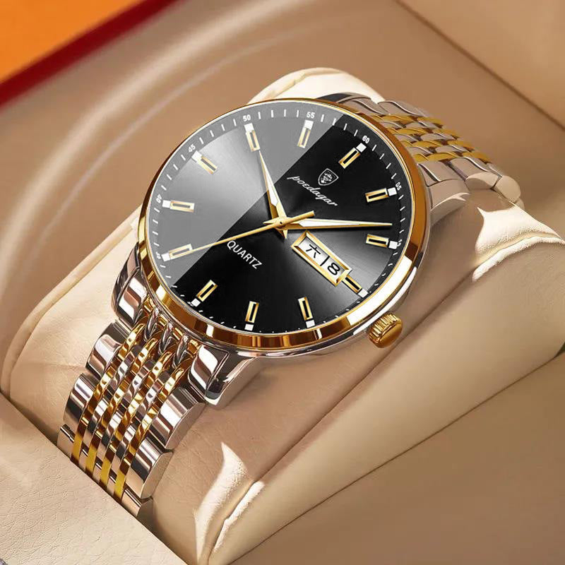 men's business quartz watch, view 2 - MRSLM