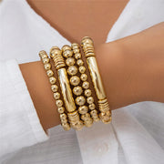 chunky beaded punk bracelet, view 5 - MRSLM