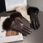 PU leather suede touch screen gloves - MRSLM