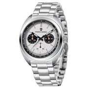 men's panda dial chronograph watch, view 3 - MRSLM