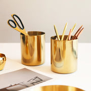 stainless steel cylinder pen holder, view 5 - MRSLM