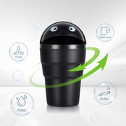 universal mini car trash can with swing lid, view 3 - MRSLM