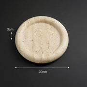 travertine serving tray, view 3 - MRSLM