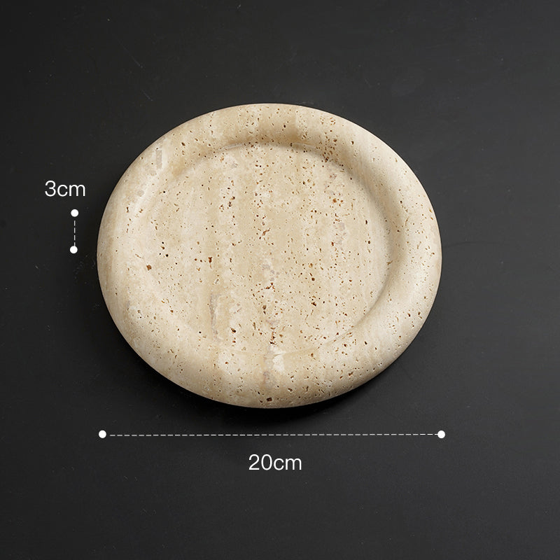 travertine serving tray, view 3 - MRSLM
