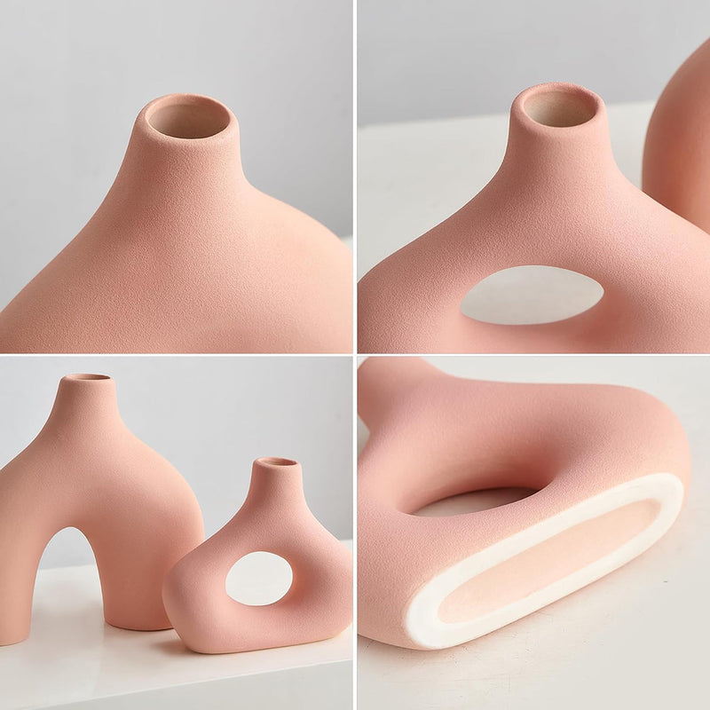 modern nordic ceramic vase, view 10 - MRSLM