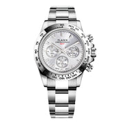 men's steel band luminous quartz watch, view 2 - MRSLM