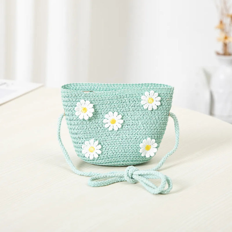 kids daisy sun hat and handbag set, view 2 - MRSLM