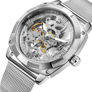 Men's automatic mechanical watch, steel band, view 3 - MRSLM