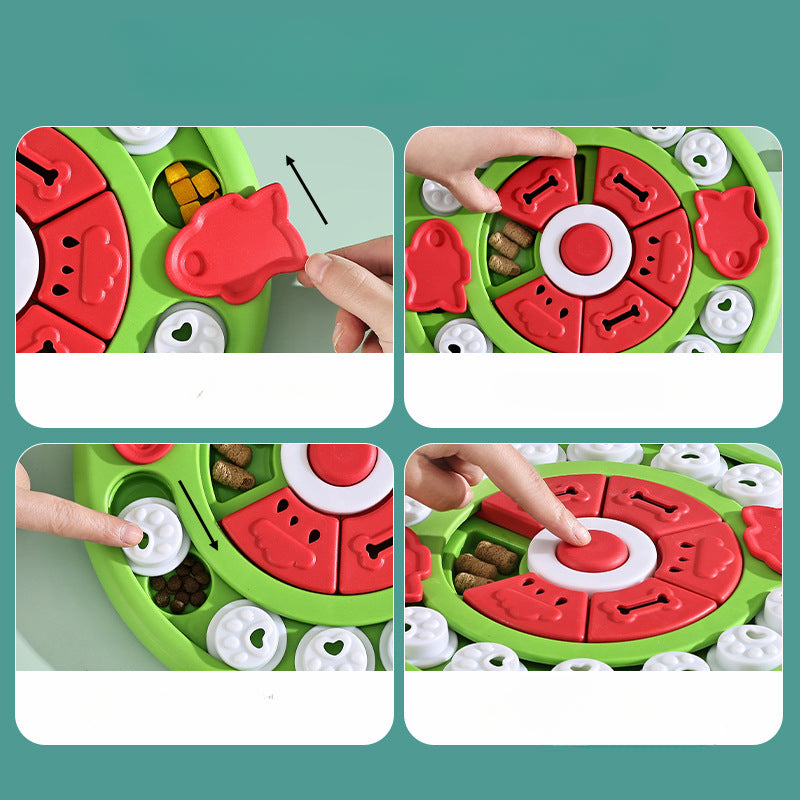 dog puzzle slow feeder, view 6 - MRSLM
