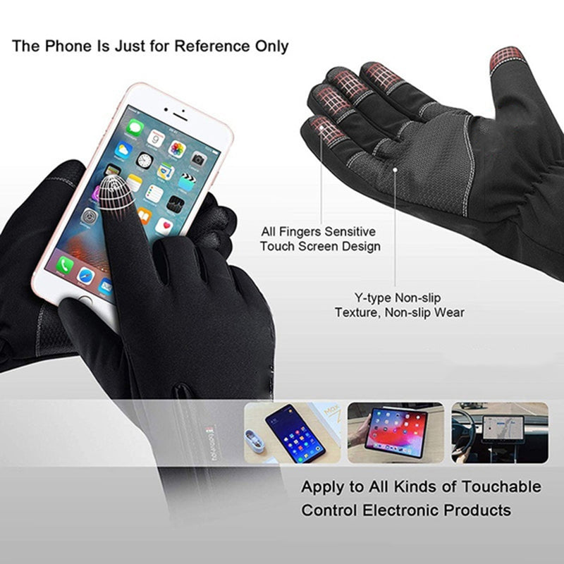Waterproof touchscreen winter gloves, view 3 - MRSLM