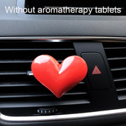 Red heart car air freshener clip, view 2 - MRSLM
