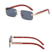 retro wooden frame sunglasses, view 12 - MRSLM