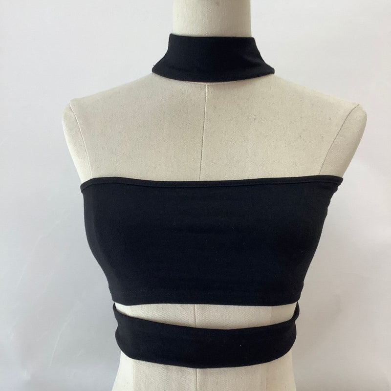 Black Strapless Inner Vest Summer Sexy