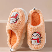 snowman plush house slippers, view 11 - MRSLM