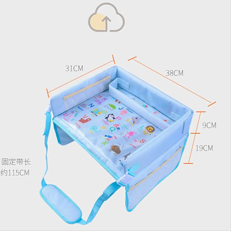 kids cartoon car seat travel tray, view 10 - MRSLM