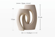 ceramic abstract vase, view 6 - MRSLM