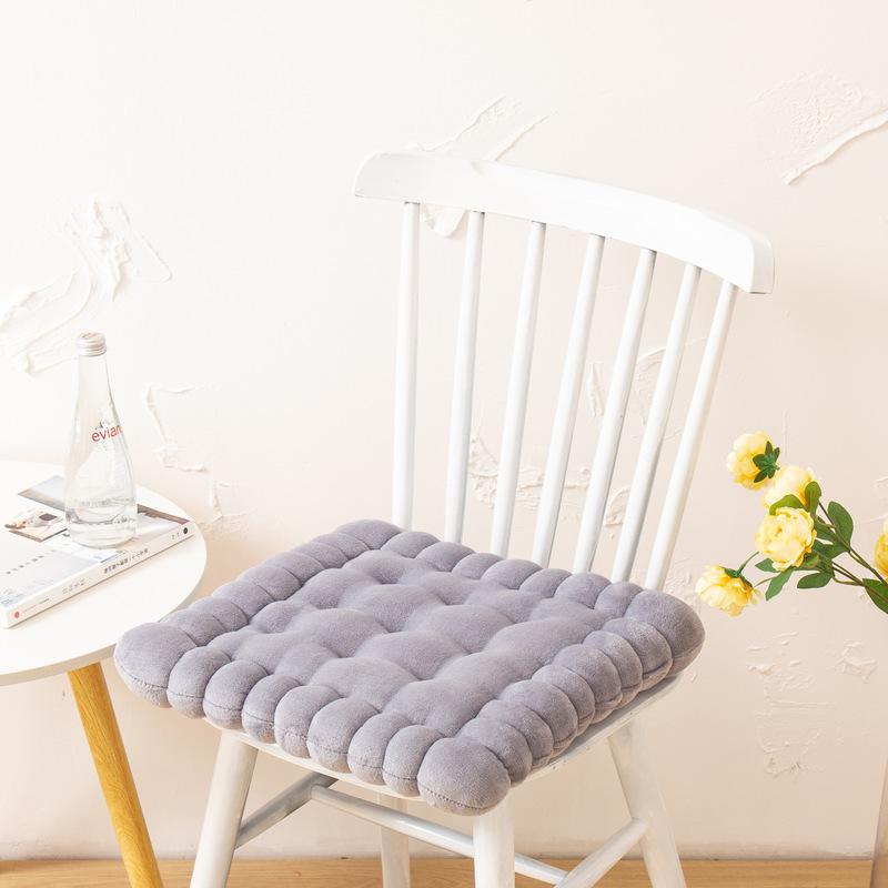 plush seat pad square back cushion, view 5 - MRSLM