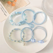 6-pack nylon elastic hair bands, view 6 - MRSLM