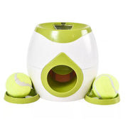 dog tennis launcher and treat dispenser toy, view 5 - MRSLM