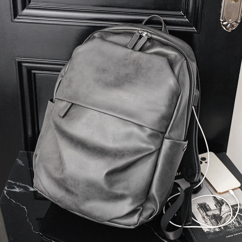 simple gray men's backpack - MRSLM