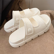 Double-strap platform slippers, view 3 - MRSLM