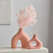 modern nordic ceramic vase, view 4 - MRSLM