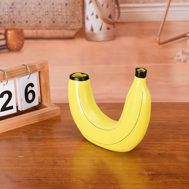 Resin banana flower vase, view 6 - MRSLM