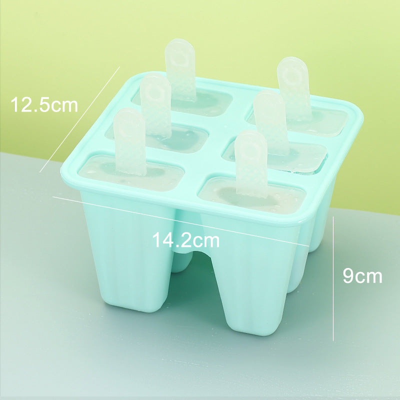 6-cavity silicone ice pop mold, view 3 - MRSLM