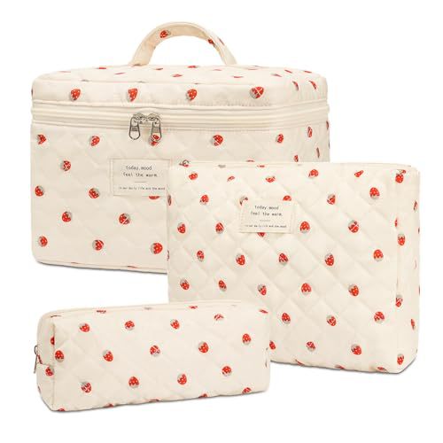 floral home storage cosmetic bag, view 24 - MRSLM