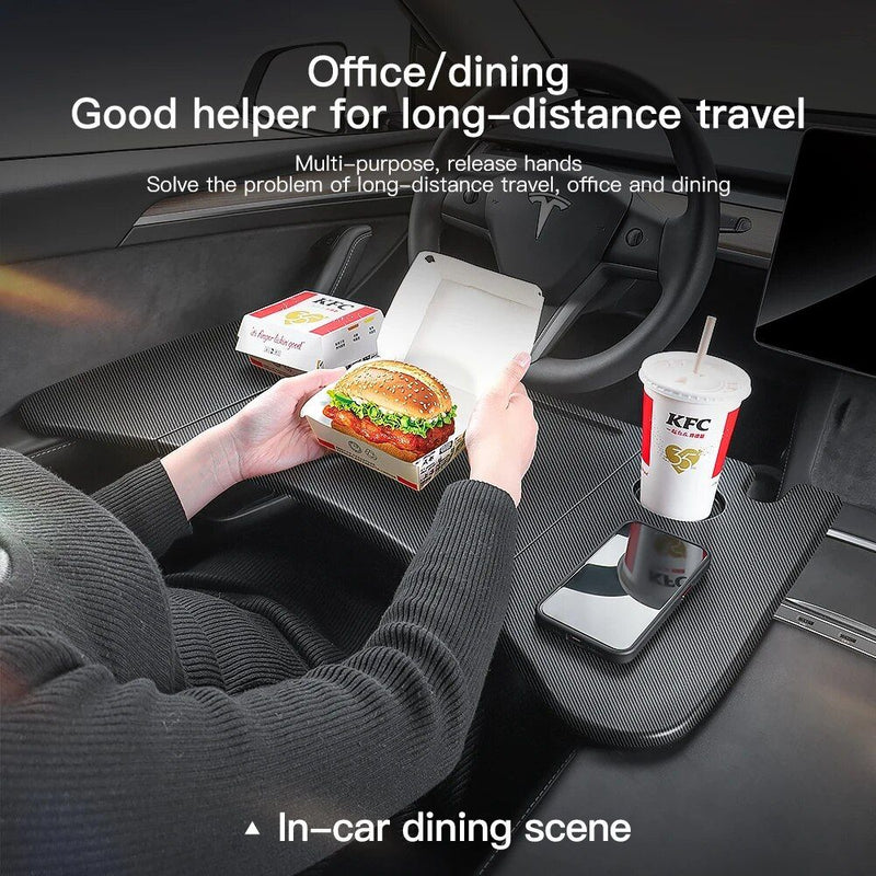 steering wheel laptop and food tray, view 3 - MRSLM