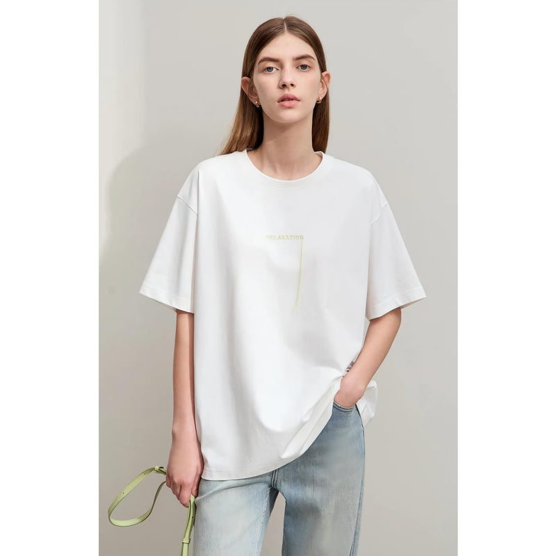 embroidered tassel tee, view 5 - MRSLM