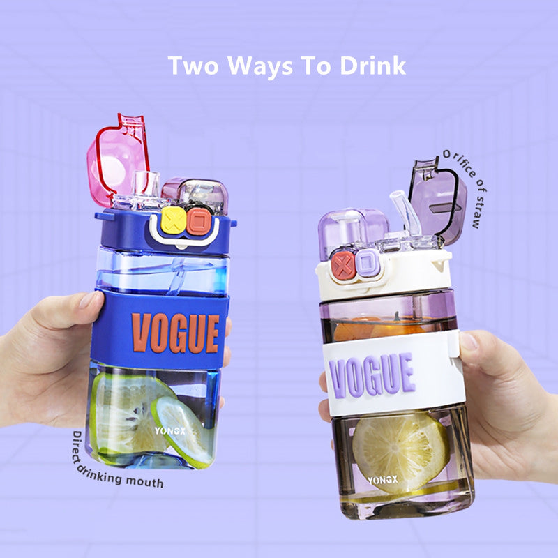 leak-proof kids water bottle with straw, view 7 - MRSLM