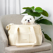 one-shoulder cotton pet carrier bag, view 4 - MRSLM