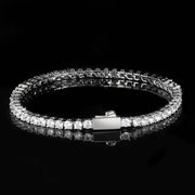 hip hop tennis chain bracelet, view 9 - MRSLM