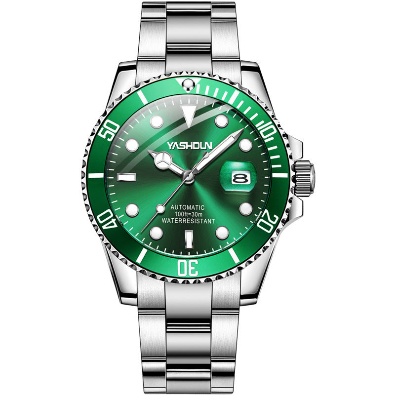 Men's steel belt mechanical watch, view 5 - MRSLM