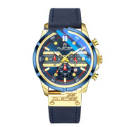 men's luminous sports watch leather strap - MRSLM