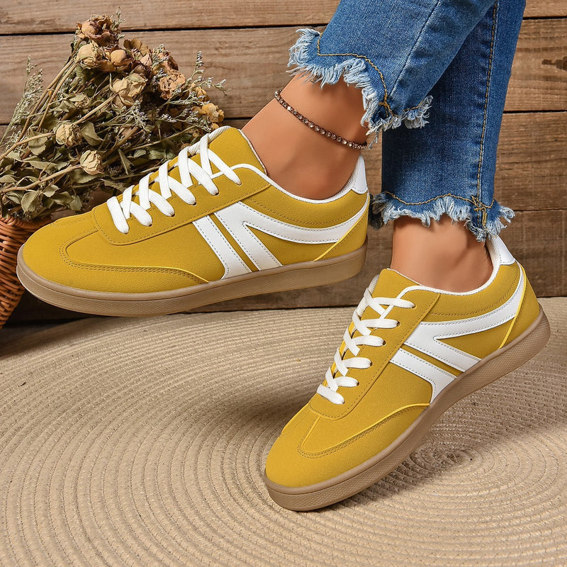 Lace-up round-toe flats, view 5 - MRSLM