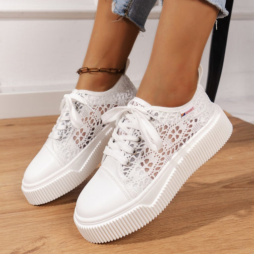 women's lace-up platform sneakers - MRSLM