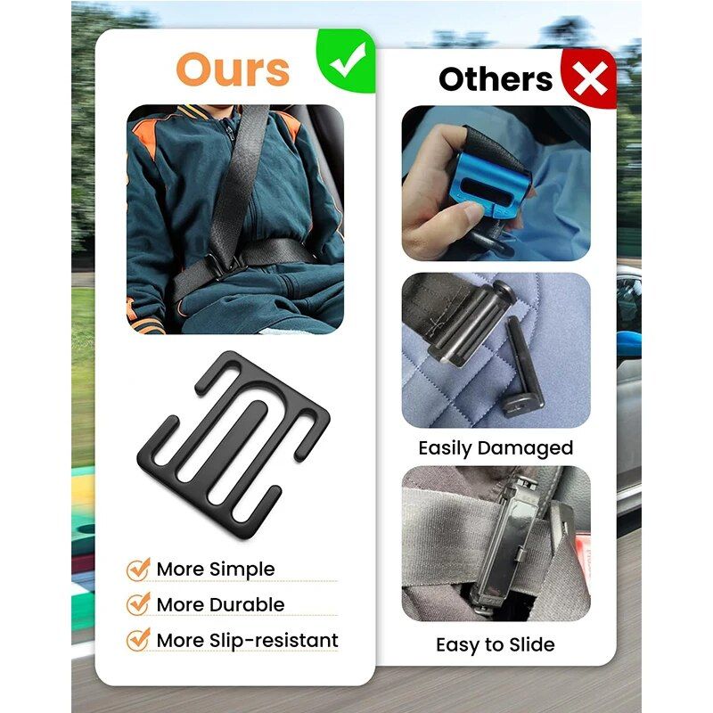 kid's comfort seat belt positioner, view 9 - MRSLM