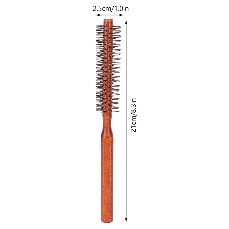 round wood hair brush, view 7 - MRSLM