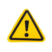 reflective safety triangle decal, view 7 - MRSLM