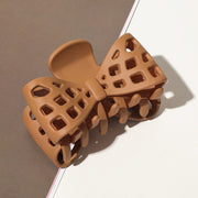 striped bow tie hairpin barrettes, view 2 - MRSLM