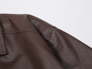 men's pu leather coat zipper, view 9 - MRSLM