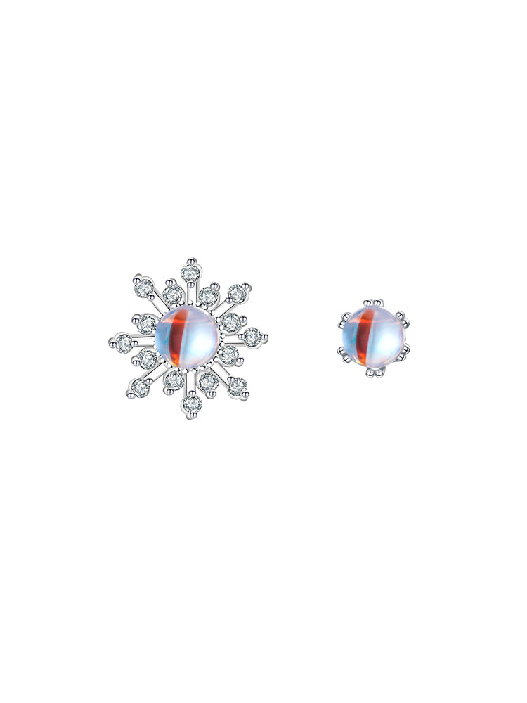 925 silver sun stud earrings, view 6 - MRSLM