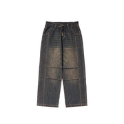 men's loose retro straight jeans, view 7 - MRSLM