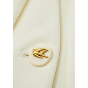 v-neck loose mid-length blazer, view 8 - MRSLM