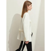 Elegant woolen coat for women, view 4 - MRSLM